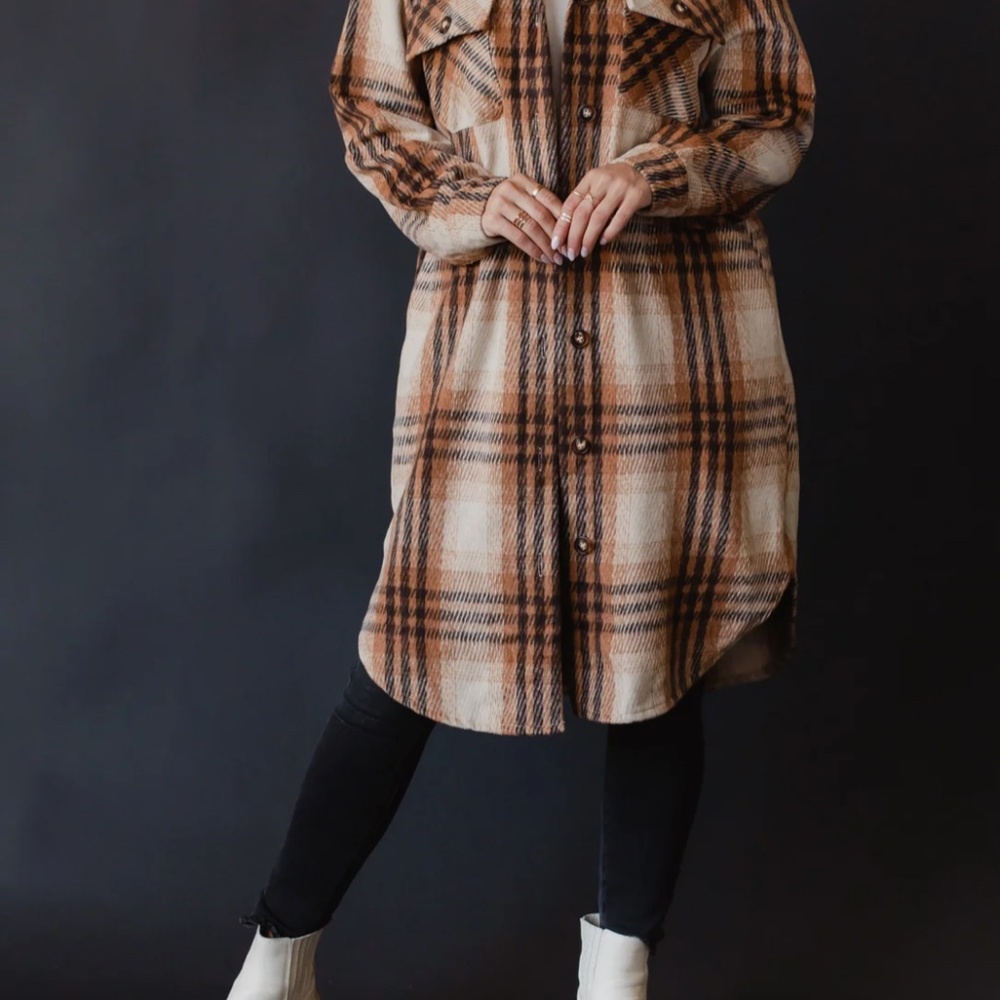 Plaid Long Jacket